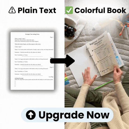 Upgrade to 1000+ Colorful Mandarin Notes
